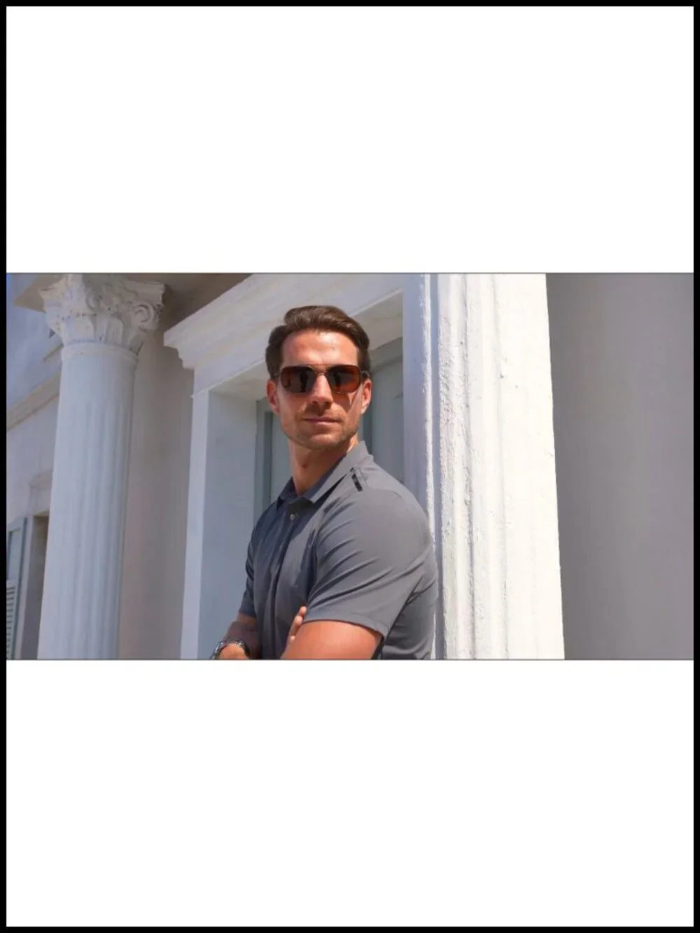Polarized Aviator Sunglasses - UV400 Protection Retro Square Frame for Driving